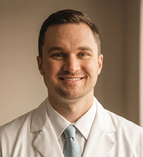 Portrait of Dr. Dan Veerkamp, DMD, of Harrison Dental Group.