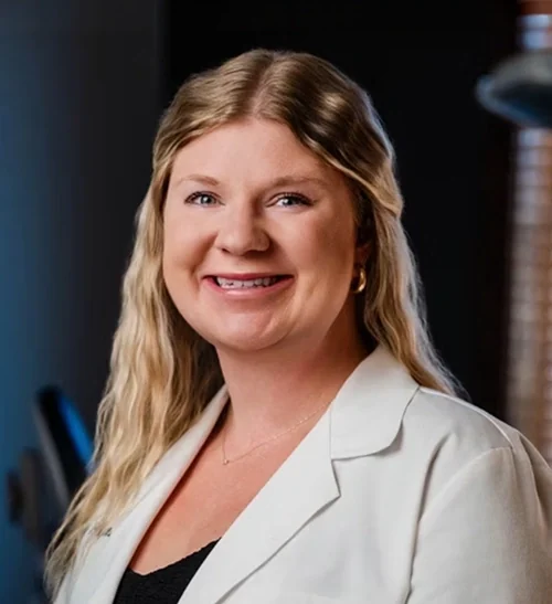Portrait of Dr. Emily Hughes, DDS, of Harrison Dental Group.