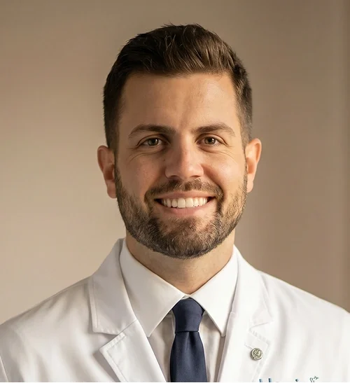 Portrait of Dr. Evan Feichter, DMD, of Harrison Dental Group.