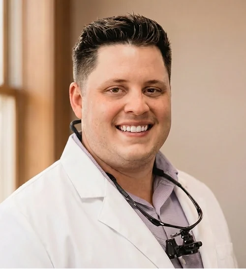 Portrait of Dr. Kole Kleinrichert, DMD, of Harrison Dental Group.
